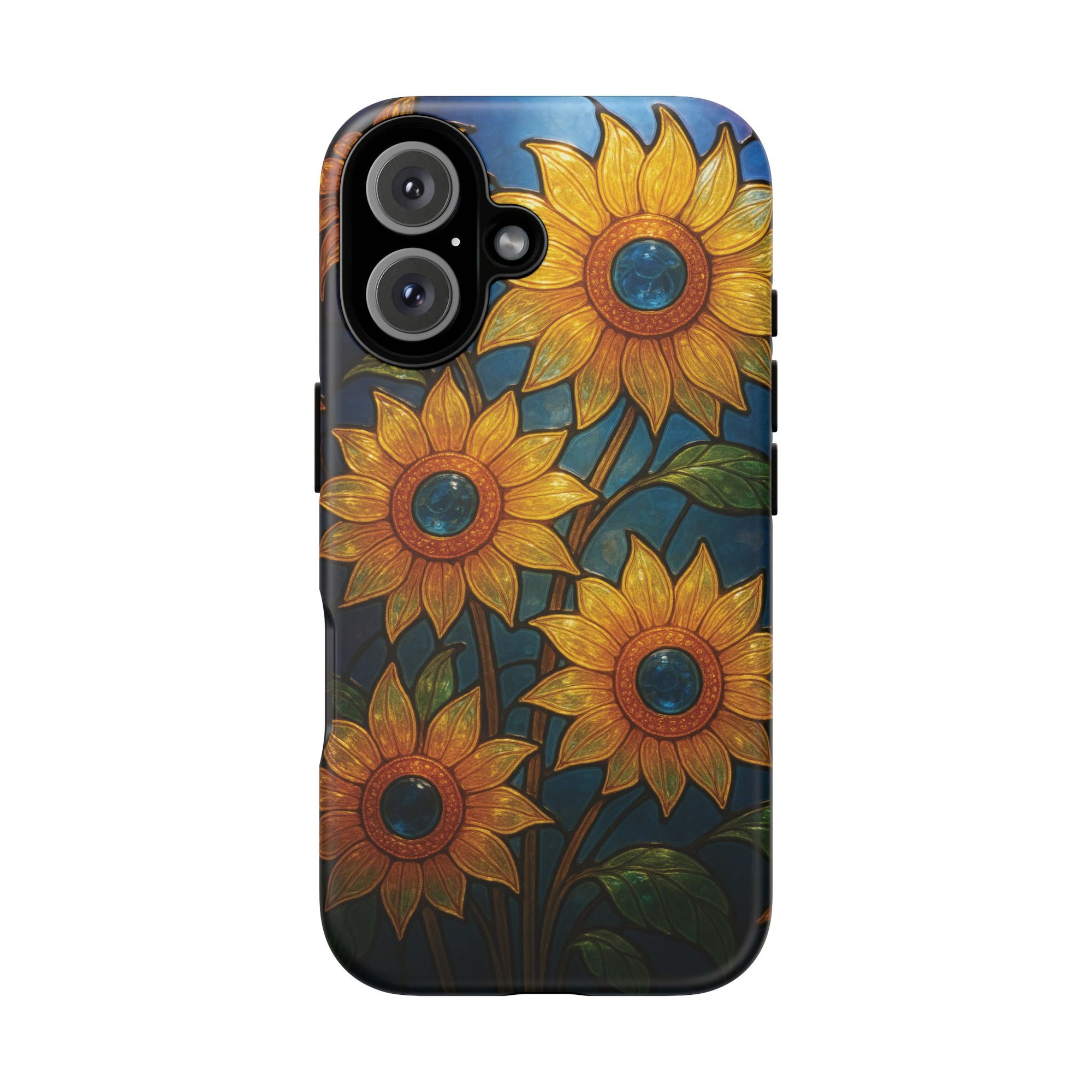 Vibrant Floral Phone Case, Sunflower Design, Tough & Durable Case, Nature Lover Gift, Protective Phone Cover, Spring Aesthetic
