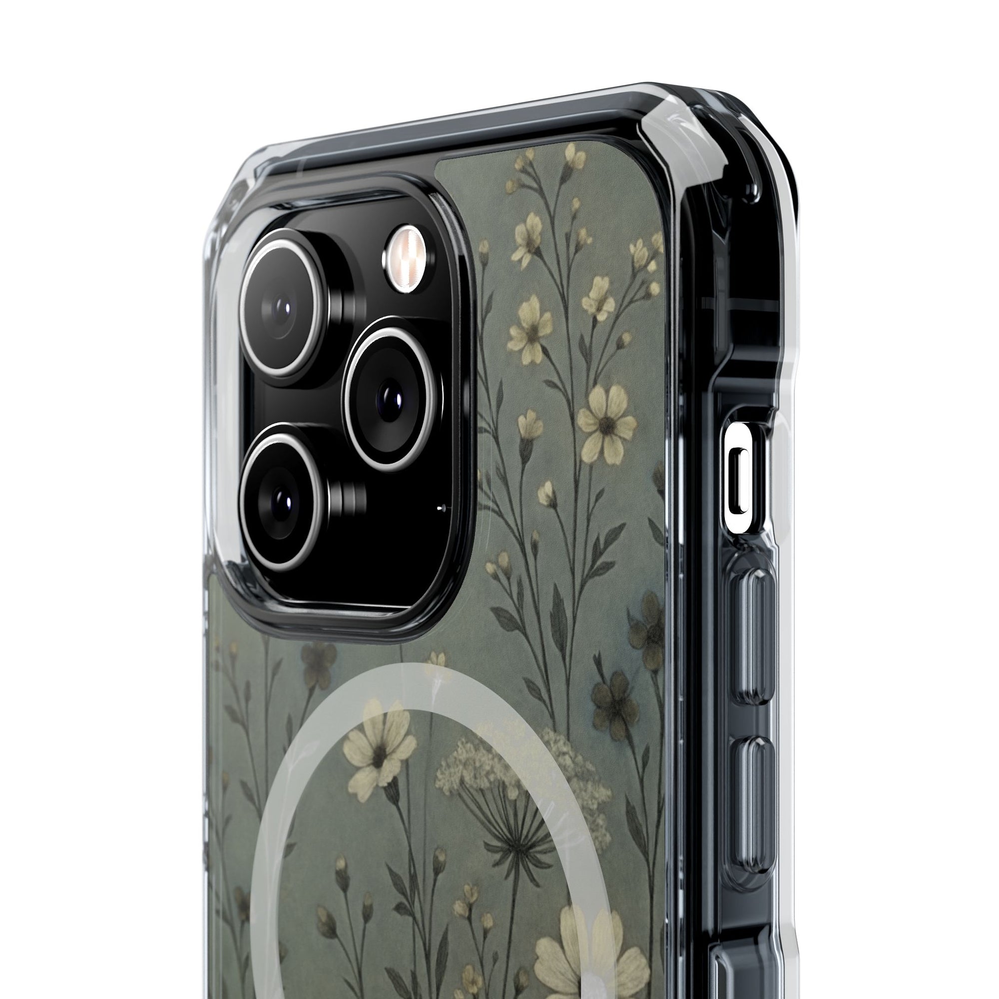Floral Magnetic Clear Impact Cases, Phone Protection, Floral Design, Nature Lover Gift, Stylish Tech Accessories, Everyday Use