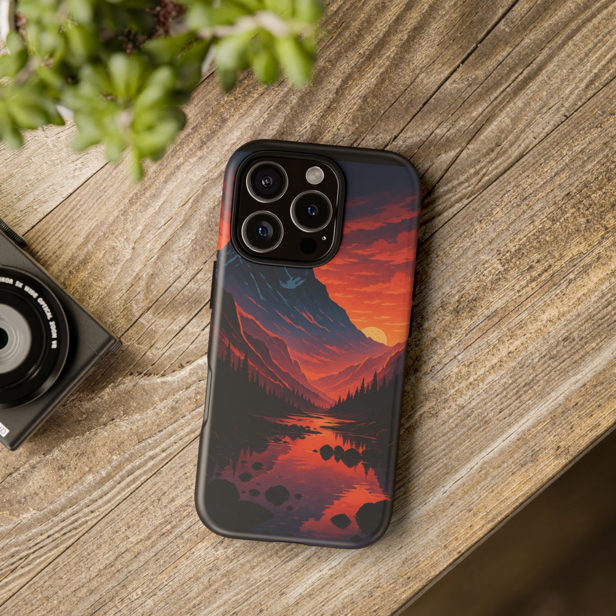 Mountain Sunset Phone Case, Nature Inspired Case, Tough Cases, Gift for Adventurers, Phone Accessories