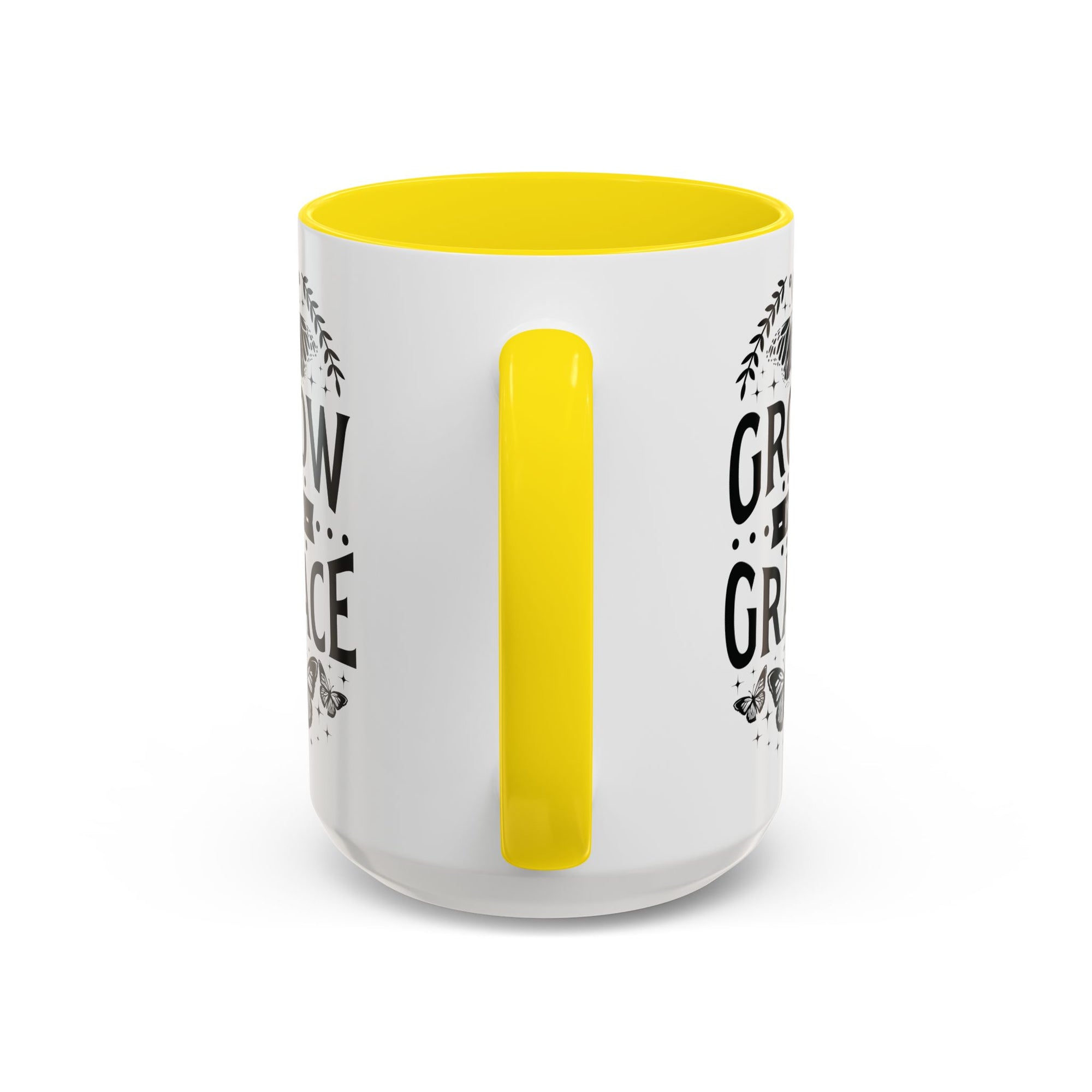 Grow in Grace Accent Coffee Mug - Inspirational Design