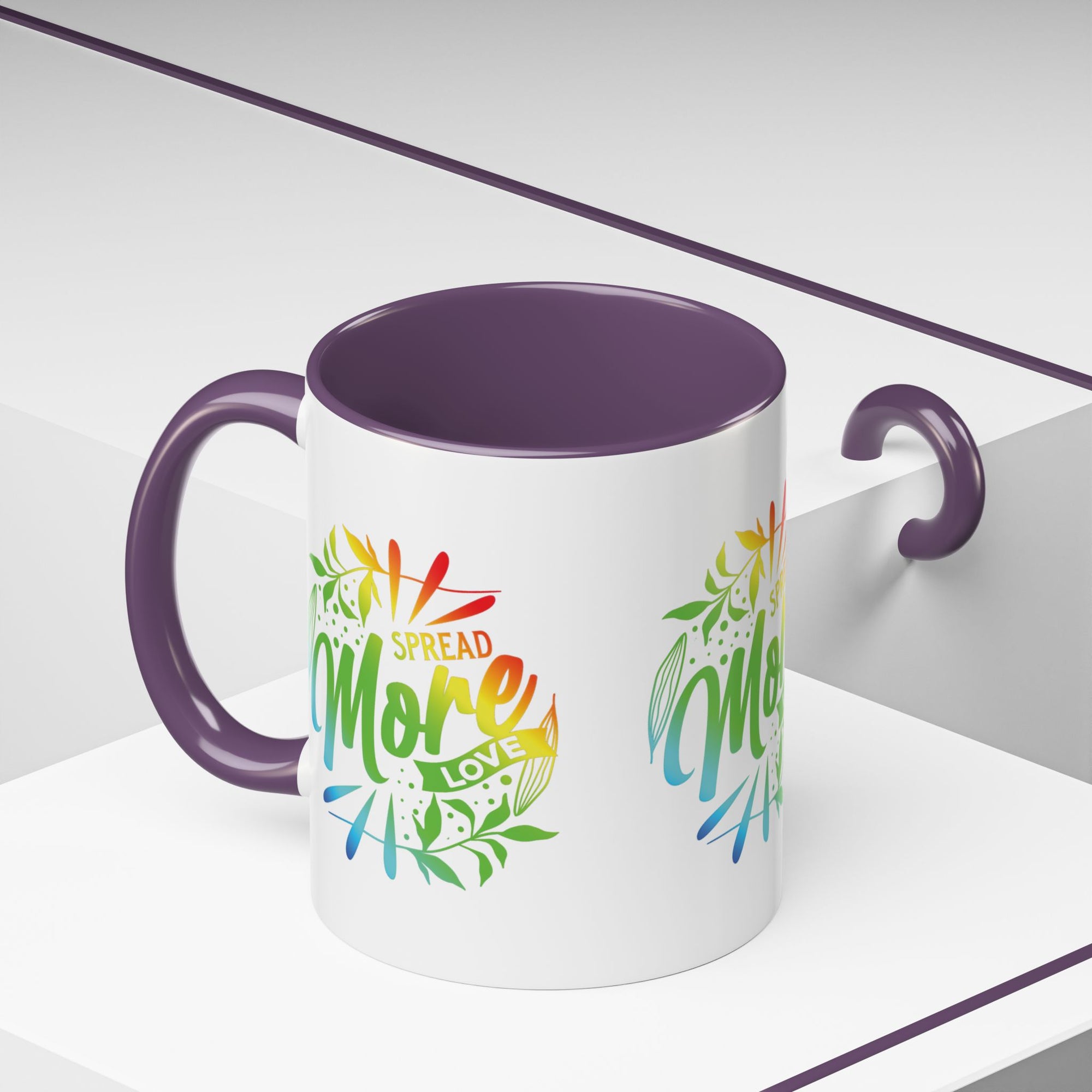 Spread more Love Accent Coffee Mug - Inspirational Design