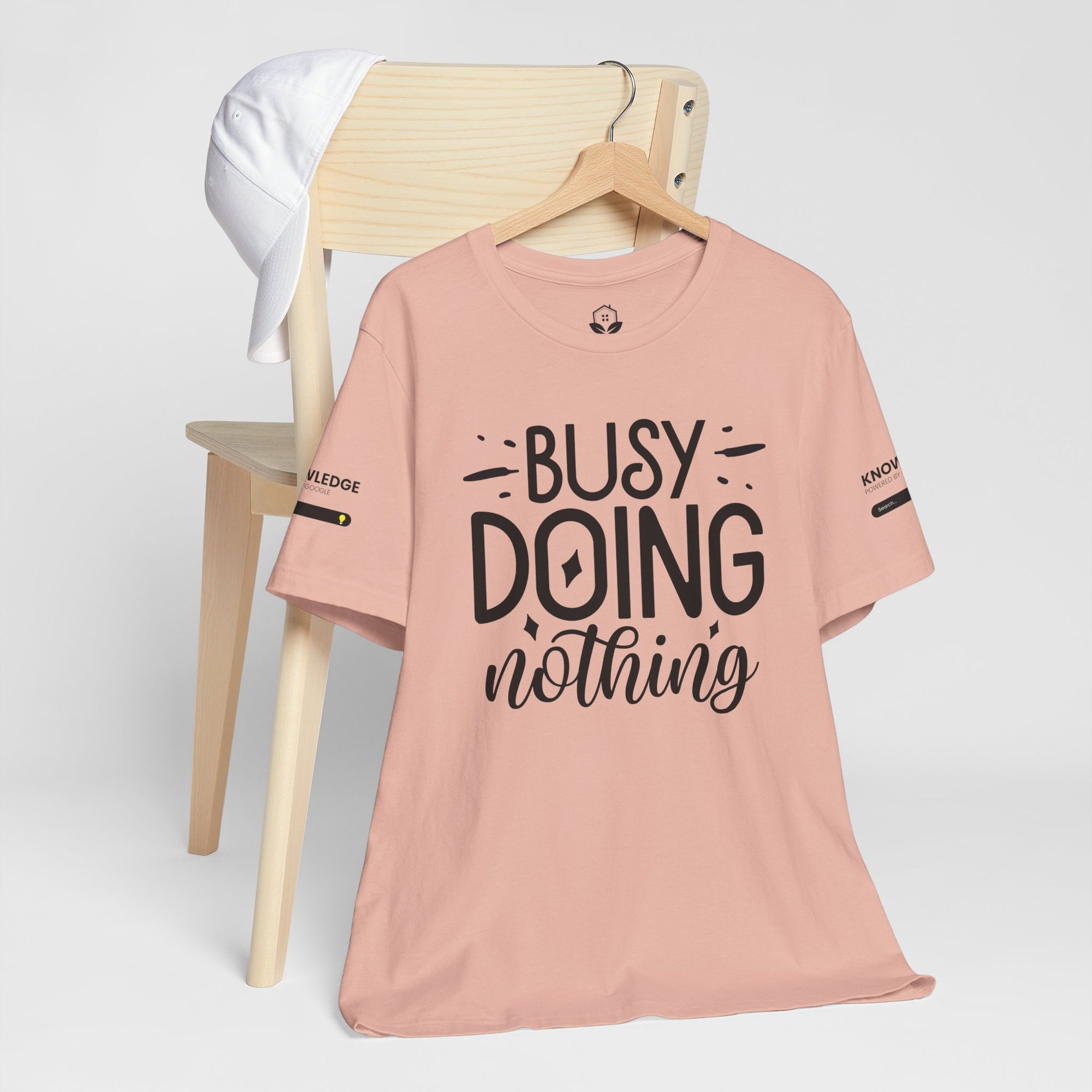 Unisex Jersey Tee with 'Busy Doing Nothing' Quote - Perfect for Everyday Wear