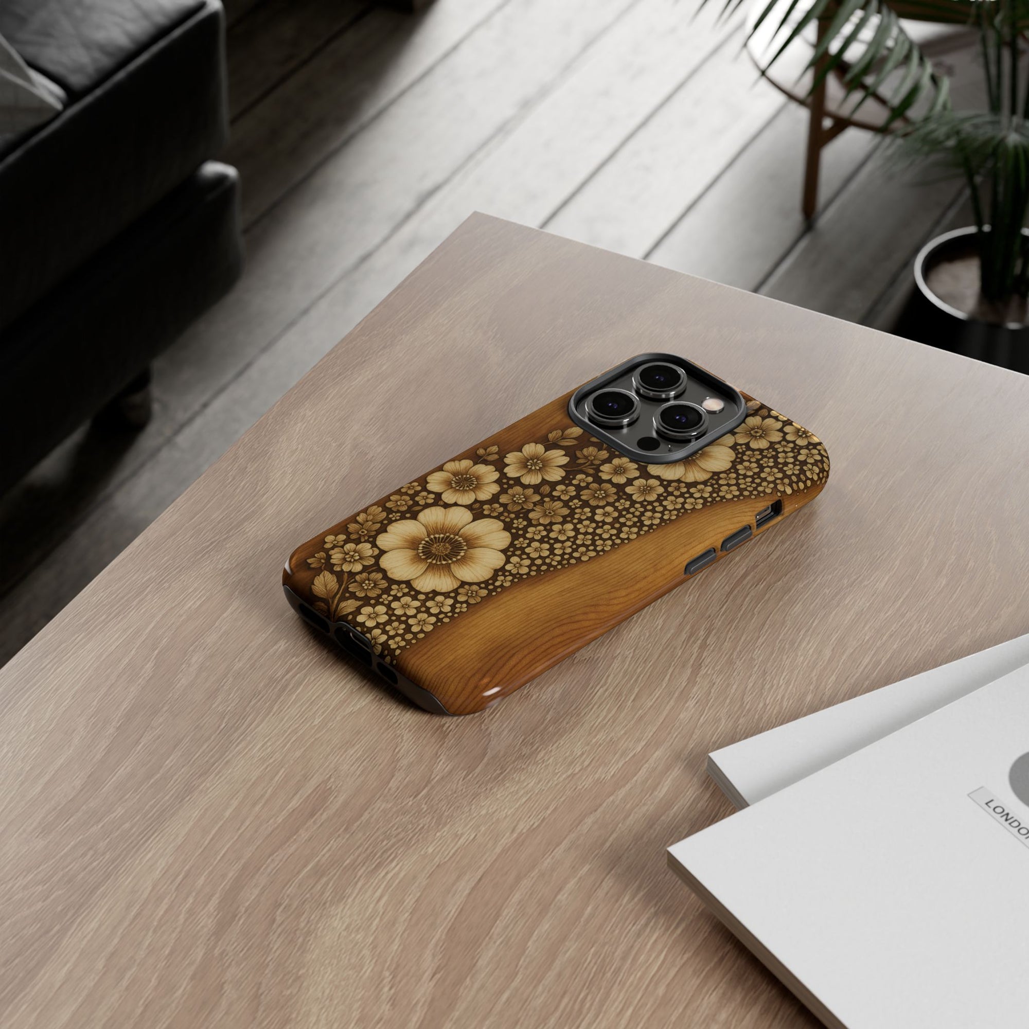 Floral Phone Case - Tough Cases, Protective Cover, Floral Design, Nature Lover Gift, Phone Accessory, Trendy Gadget
