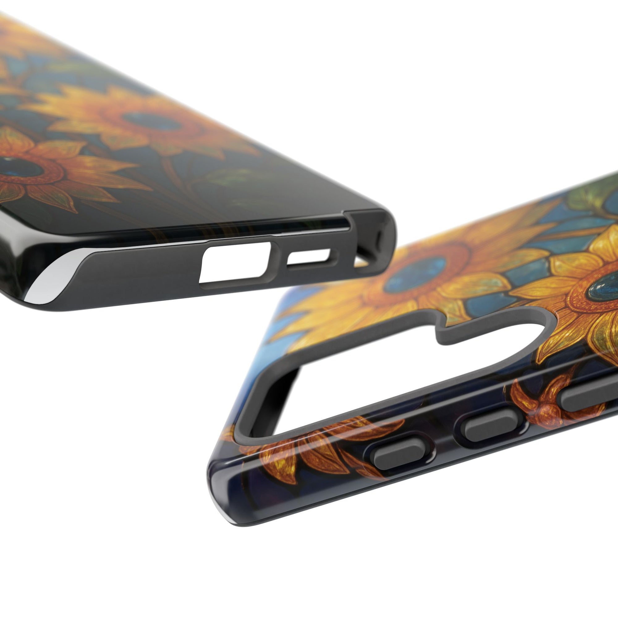 Vibrant Floral Phone Case, Sunflower Design, Tough & Durable Case, Nature Lover Gift, Protective Phone Cover, Spring Aesthetic