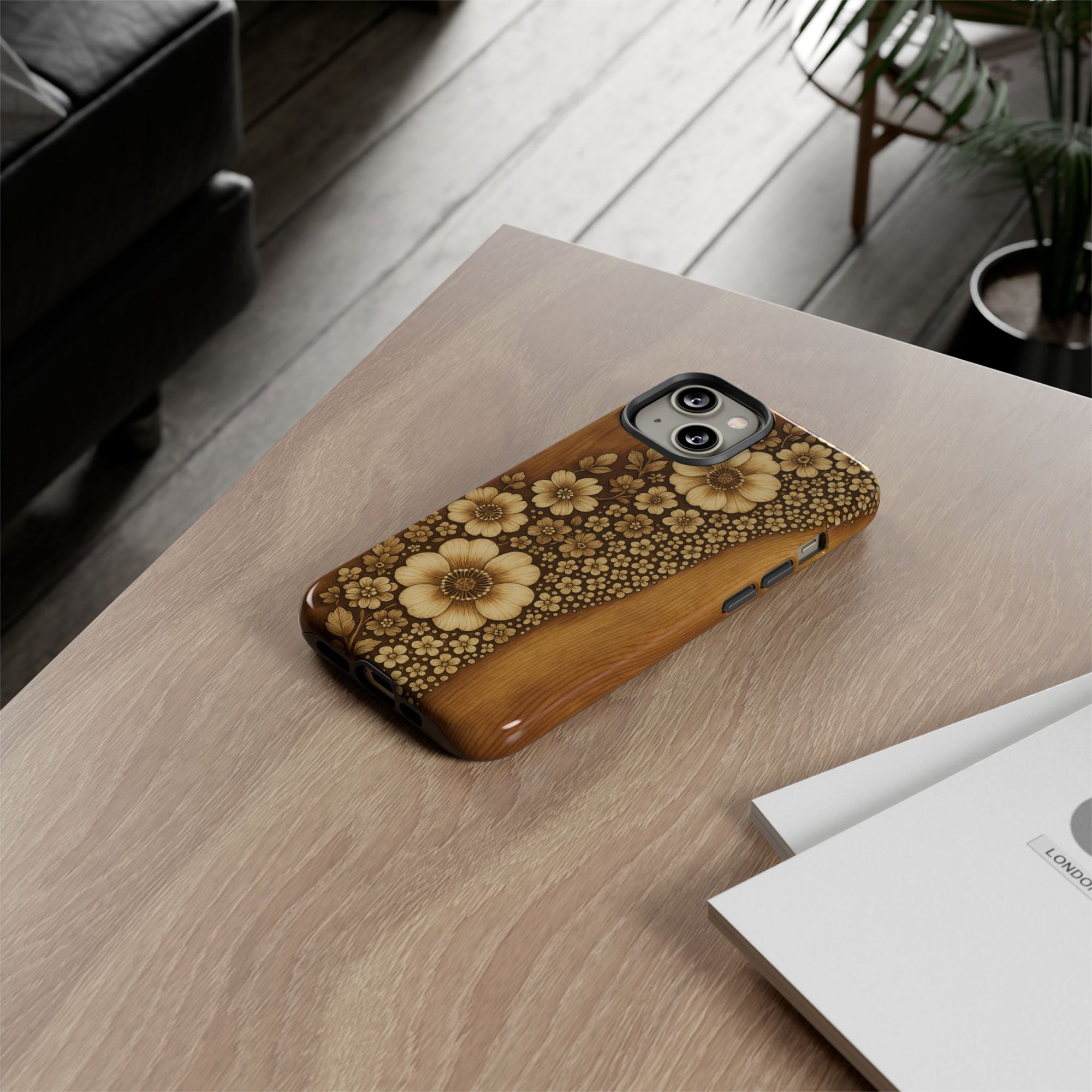 Floral Phone Case - Tough Cases, Protective Cover, Floral Design, Nature Lover Gift, Phone Accessory, Trendy Gadget