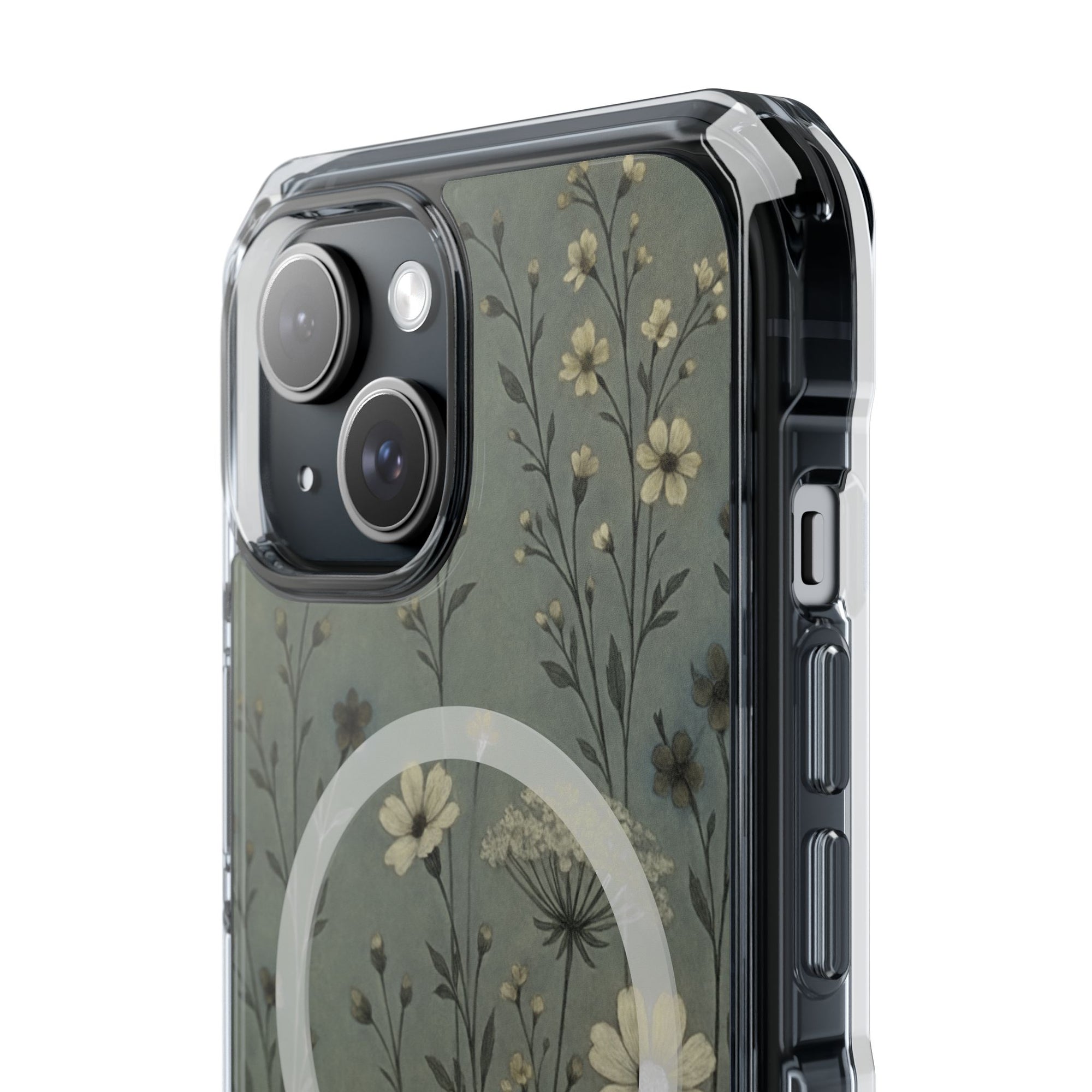 Floral Magnetic Clear Impact Cases, Phone Protection, Floral Design, Nature Lover Gift, Stylish Tech Accessories, Everyday Use