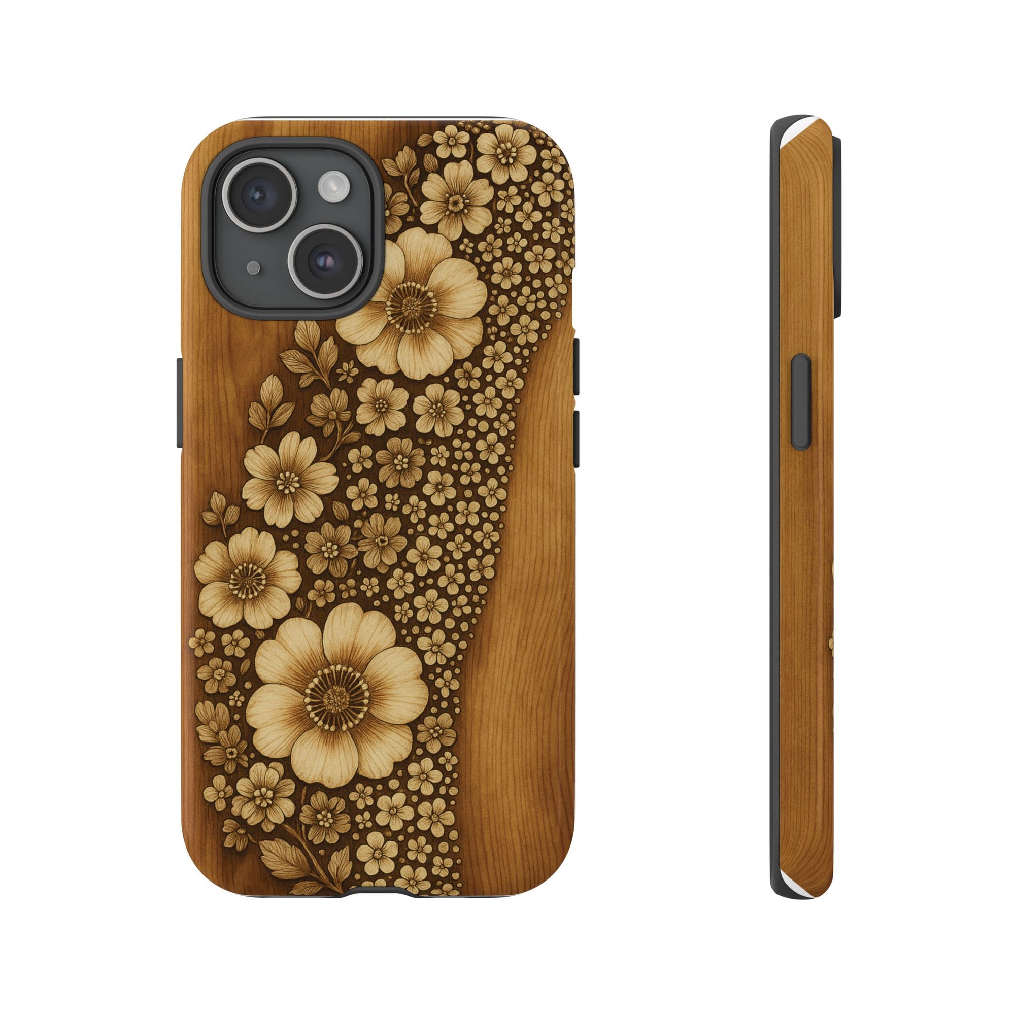Floral Phone Case - Tough Cases, Protective Cover, Floral Design, Nature Lover Gift, Phone Accessory, Trendy Gadget