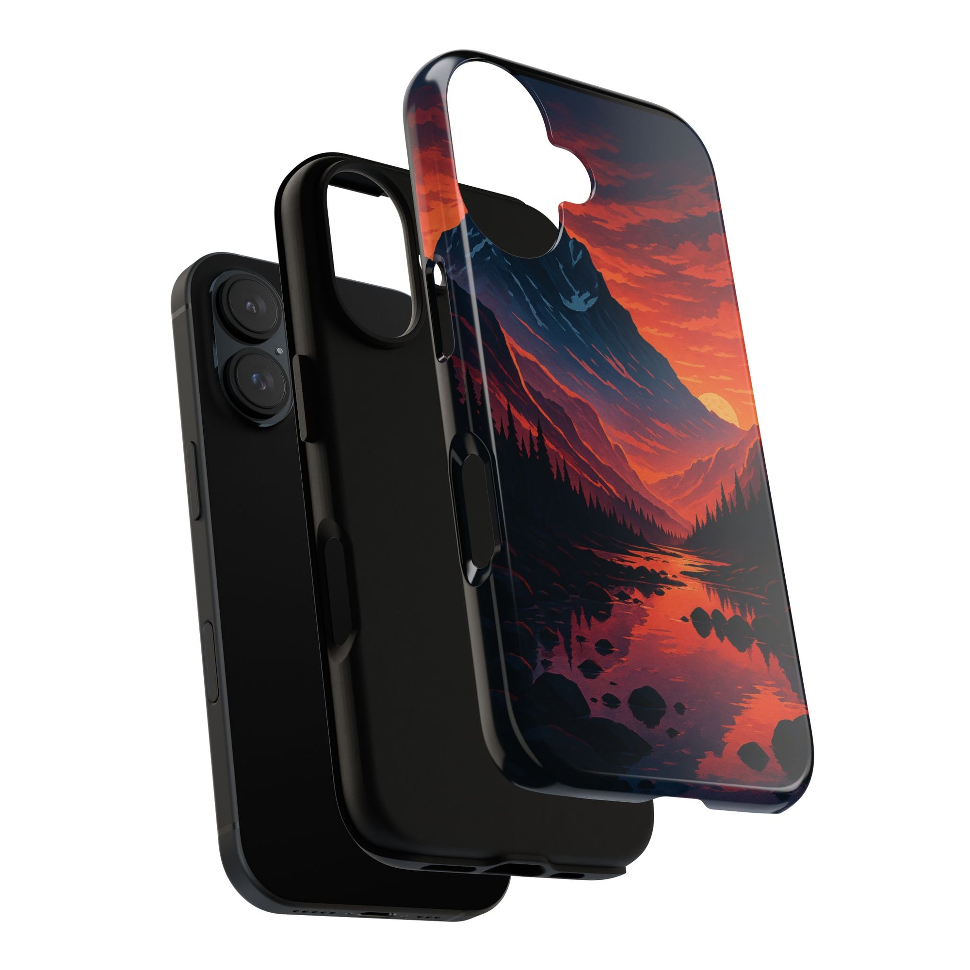 Mountain Sunset Phone Case, Nature Inspired Case, Tough Cases, Gift for Adventurers, Phone Accessories
