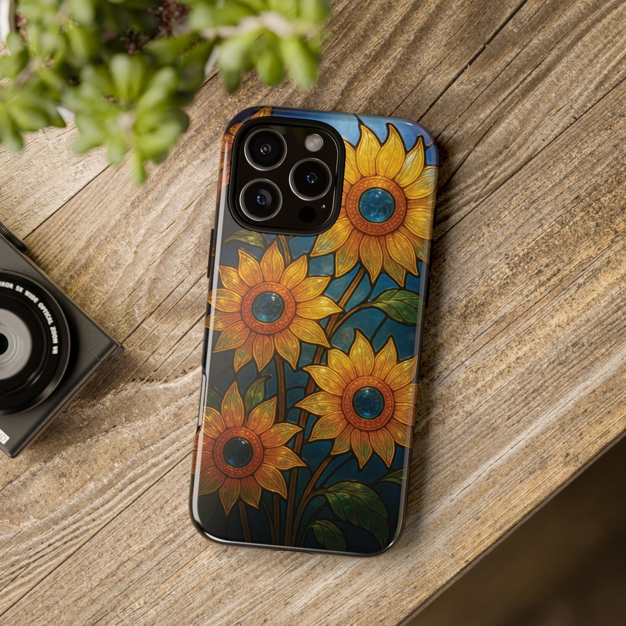 Vibrant Floral Phone Case, Sunflower Design, Tough & Durable Case, Nature Lover Gift, Protective Phone Cover, Spring Aesthetic