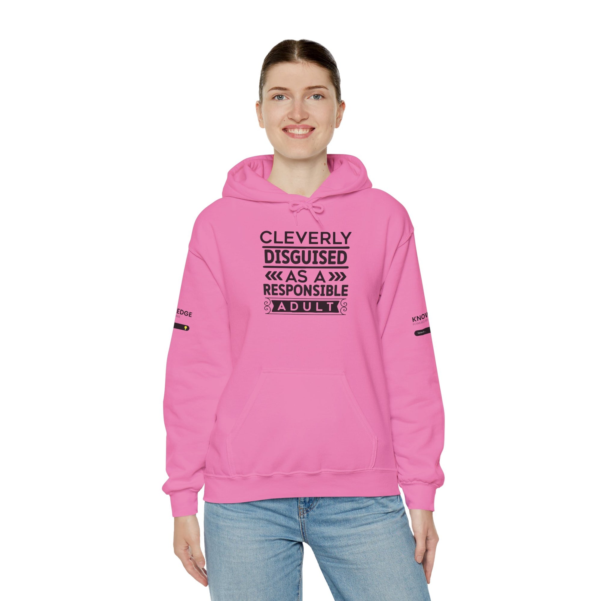 Cleverly Disguised Adult Hoodie - Unisex Heavy Blend Sweatshirt