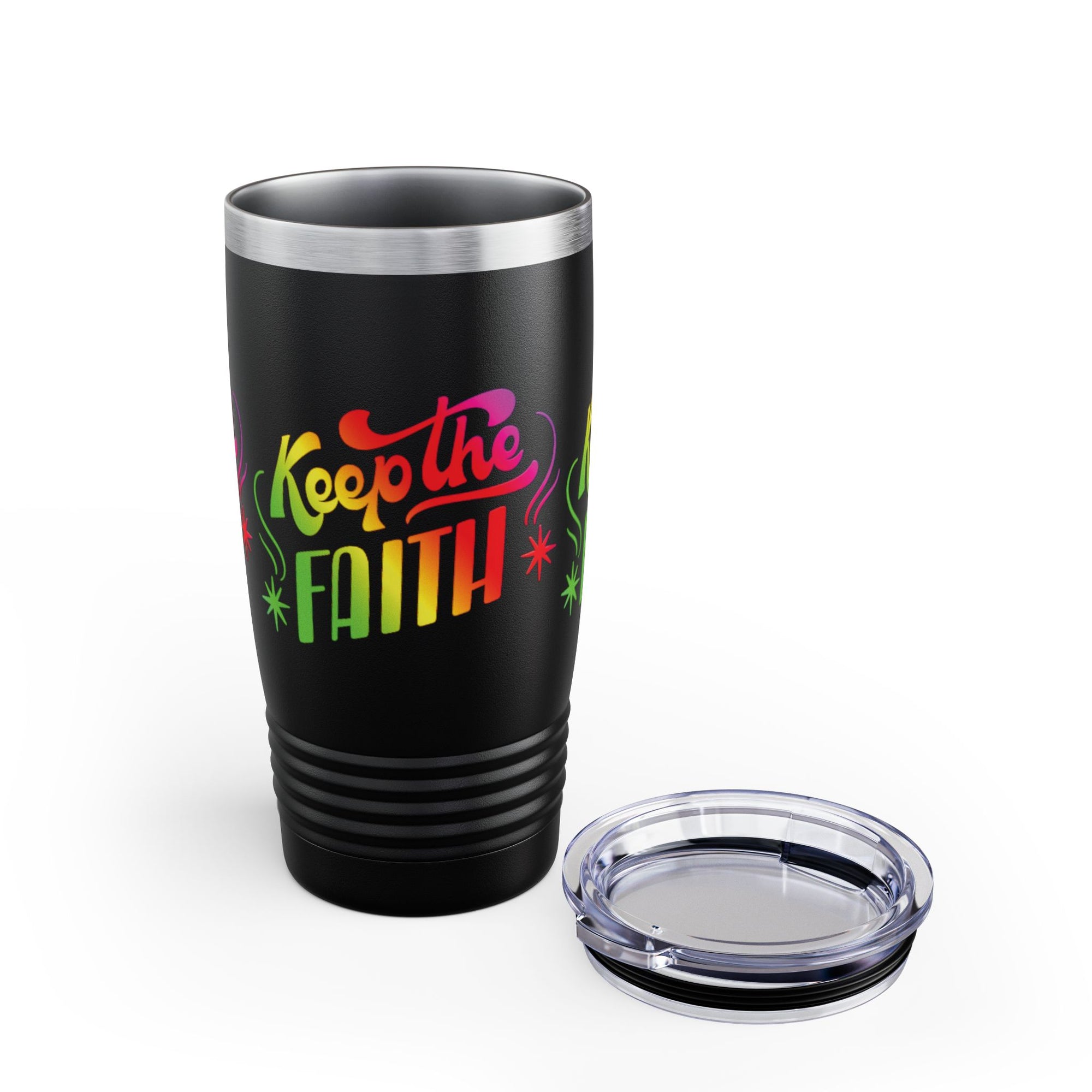 Keep the Faith Ringneck Tumbler - 20oz Inspirational Travel Mug