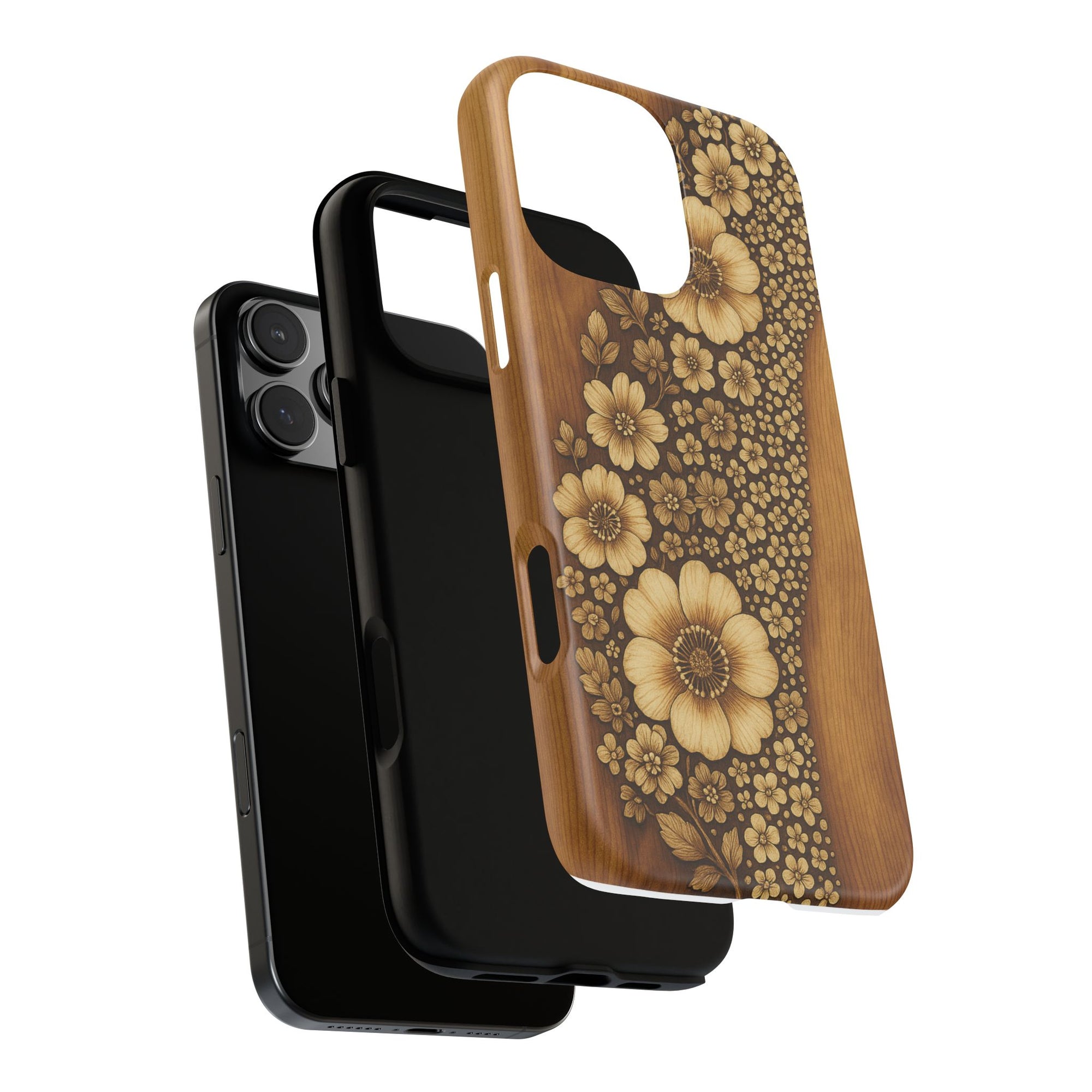 Floral Phone Case - Tough Cases, Protective Cover, Floral Design, Nature Lover Gift, Phone Accessory, Trendy Gadget