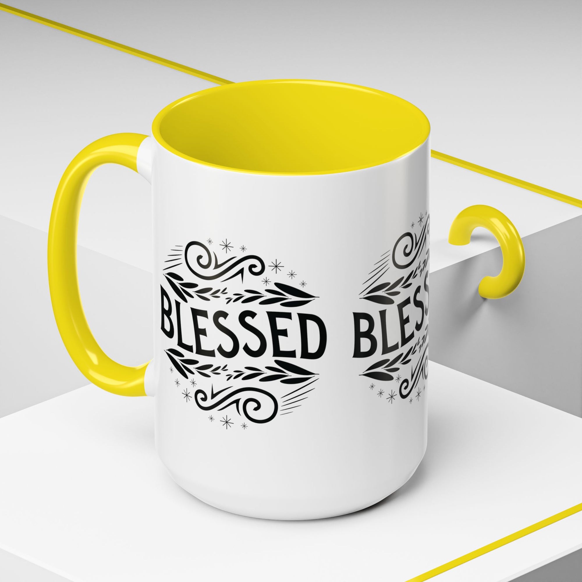 Blessed Accent Coffee Mug - Inspirational Design