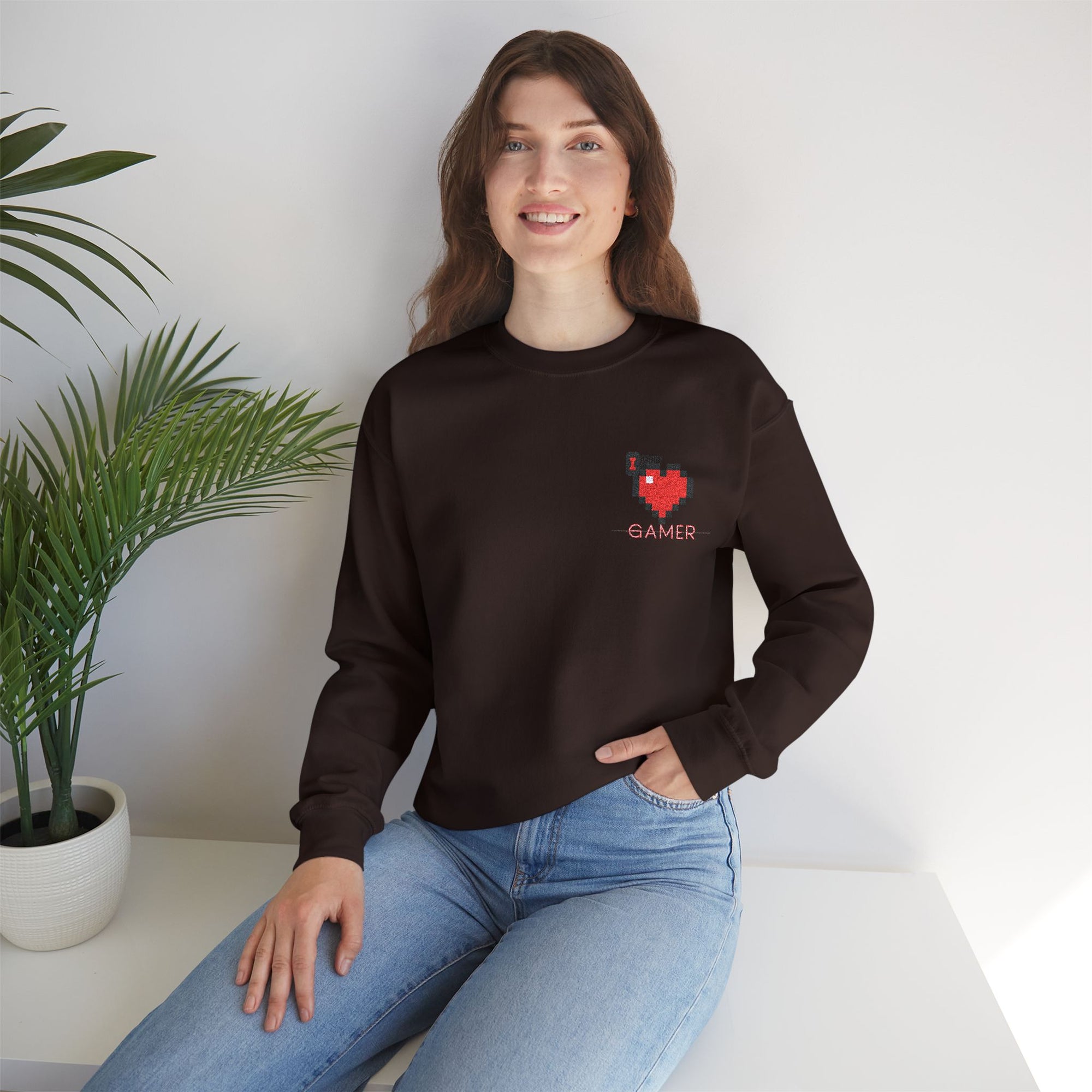 I identify as Gamer Tee - Unisex Heavy Blend™ Crewneck Sweatshirt