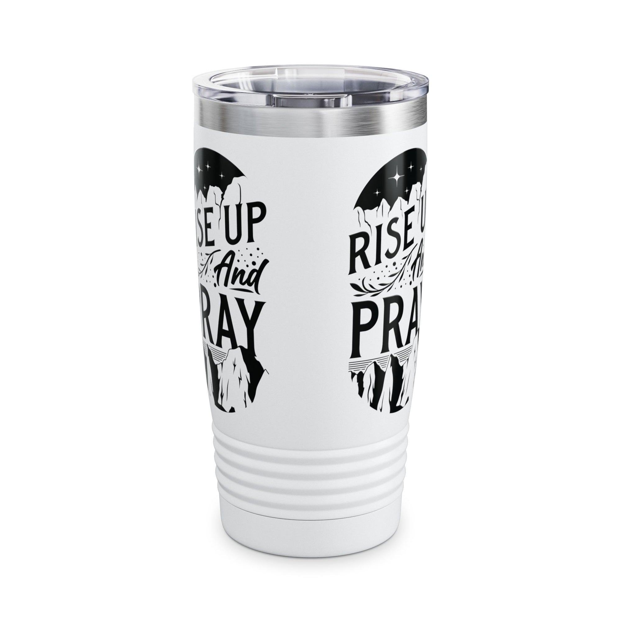 Rise Up and Pray Ringneck Tumbler - 20oz Inspirational Travel Mug